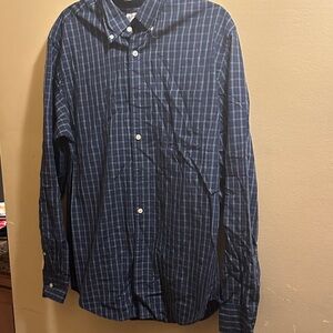 J. Crew Blue Checkered Casual Shirt